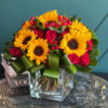 Roses and Sunflowers