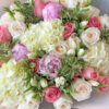 Hand Crafted Bouquet With White Hydrangeas - Image 2