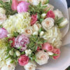 Hand Crafted Bouquet With White Hydrangeas - Image 4
