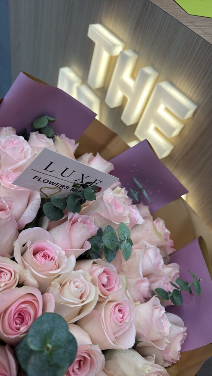 Luxury of Light Pink Roses - Image 3