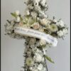 Funeral Arrangement in the shape of a cross