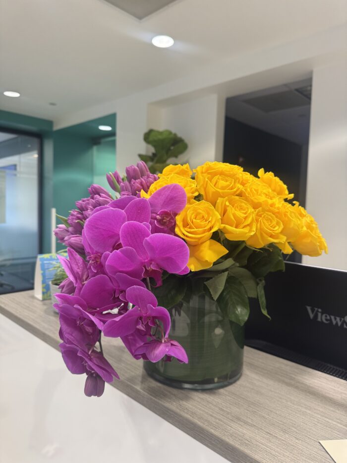 Beautiful purple arrangement