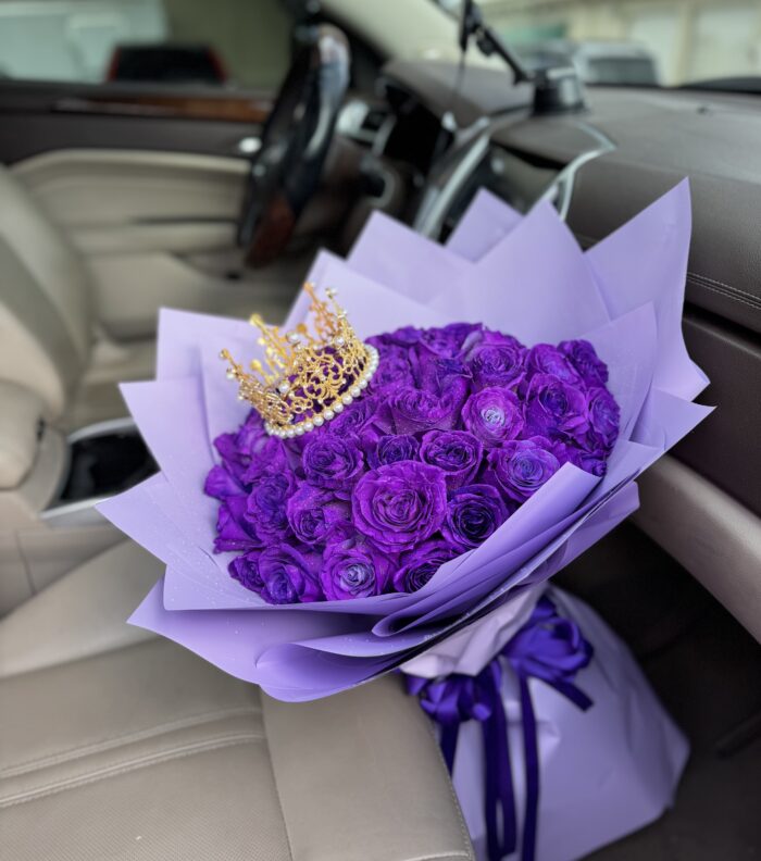 Bouquet of Purple Roses.