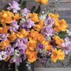 Exotic arrangement of yellow and purple roses - Image 2