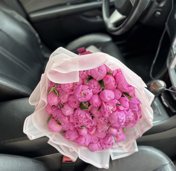 Exotic Bouquet of Purple Peonies - Image 2