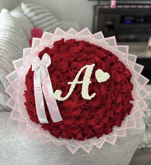 Bouquet of 75 red roses