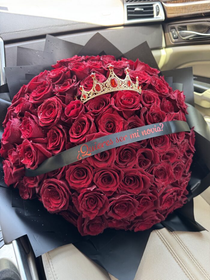 Bouquet of 100 Red Roses - Image 2