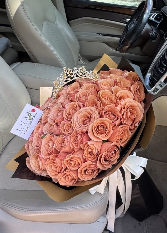 Bouquet of 75 Moab Roses - Image 4