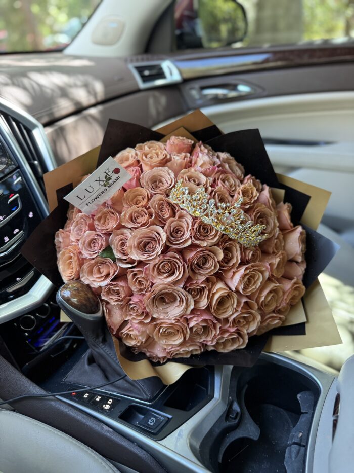 Bouquet of 75 Moab Roses - Image 2