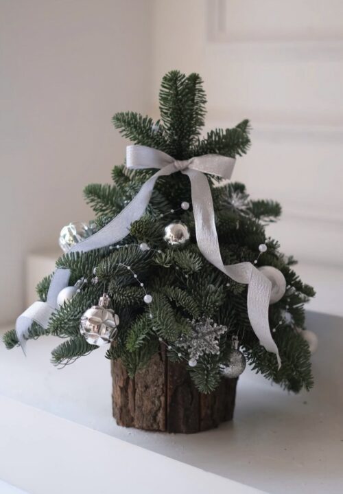 White Christmas tree